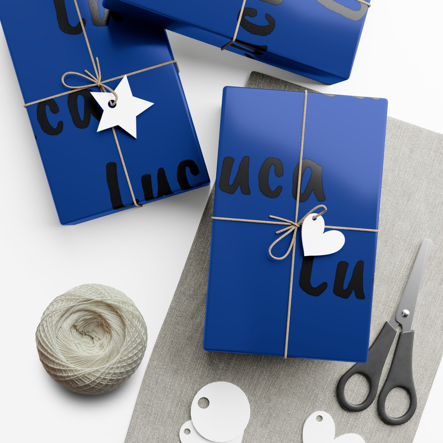 Customized Text & Color Gift Wrapping paper