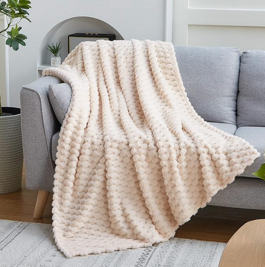 Realtor Present - Fleece Blanket With Wooden Tag