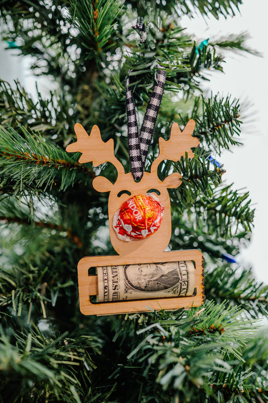 Ruddy The Red Nosed Reindeer Money Ornament