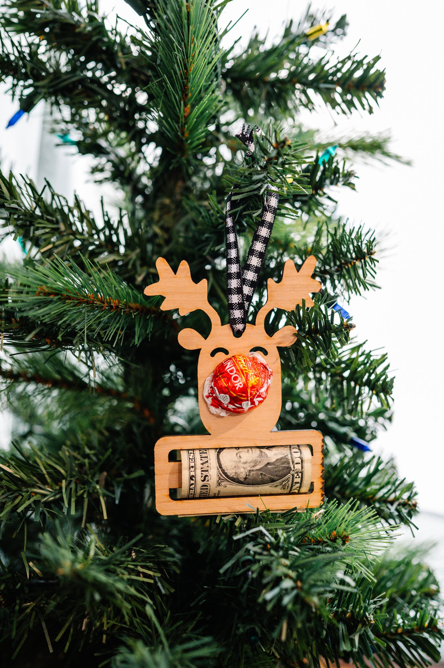 Ruddy The Red Nosed Reindeer Money Ornament
