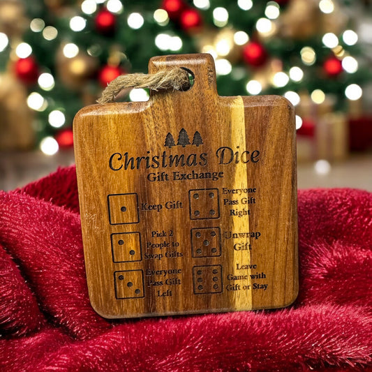 Christmas Dice Gift Exchange Board