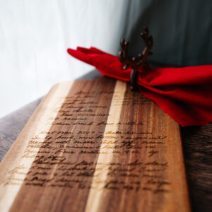 Custom Engraved Recipe Cutting Board